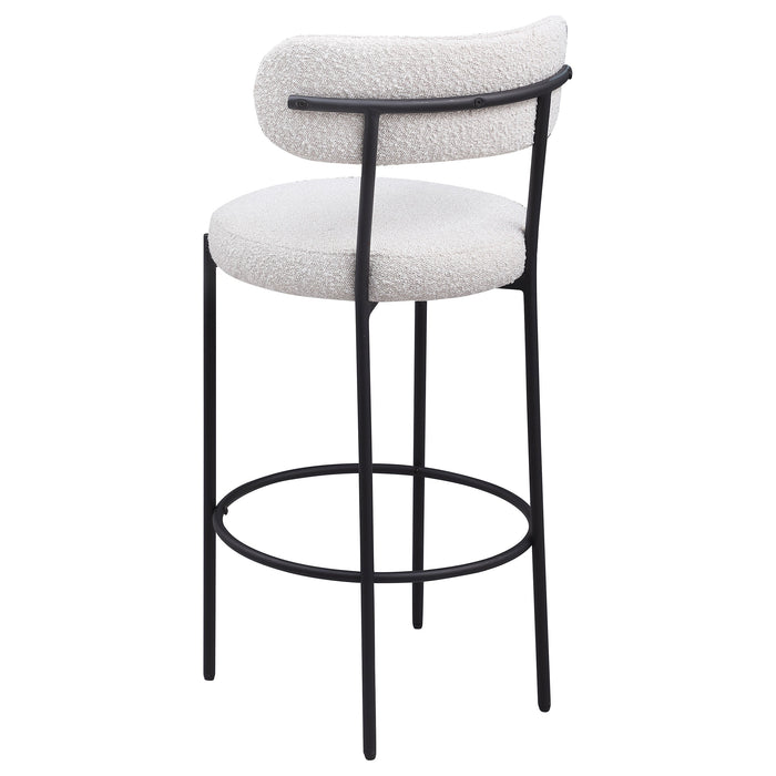 Viola Boucle Upholstered Counter Chair Cream (Set of 2)