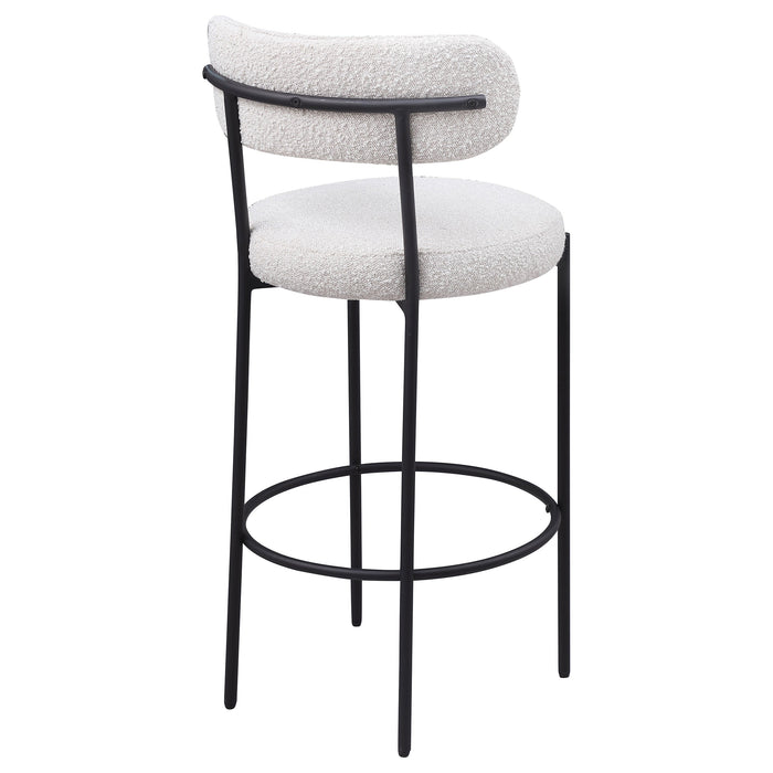 Viola Boucle Upholstered Counter Chair Cream (Set of 2)