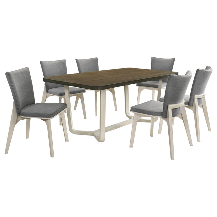 Biloxi  71-inch Rectangular Dining Set Greyish Brown