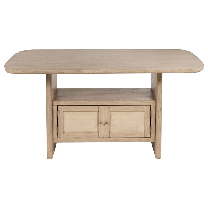 Kailani  Wood Counter Height Dining Set Beige Oak