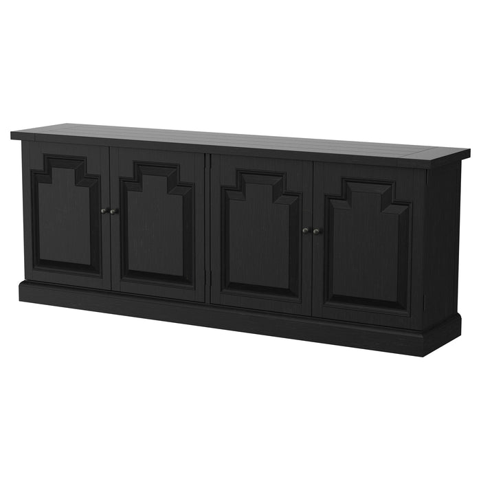 Florence 4-door Dining Sideboard Buffet Cabinet Rustic Honey