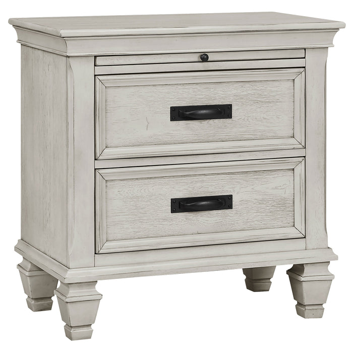 Franco   Bedroom Set Distressed White