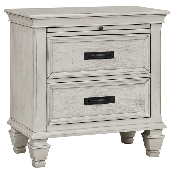 Franco   Bedroom Set Distressed White