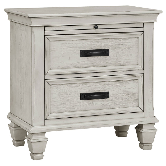 Franco   Bedroom Set Distressed White