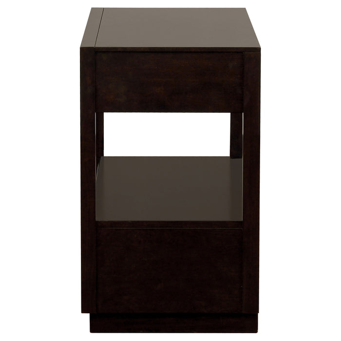 Durango 2-drawer Nightstand Bedside Table Taupe Oak