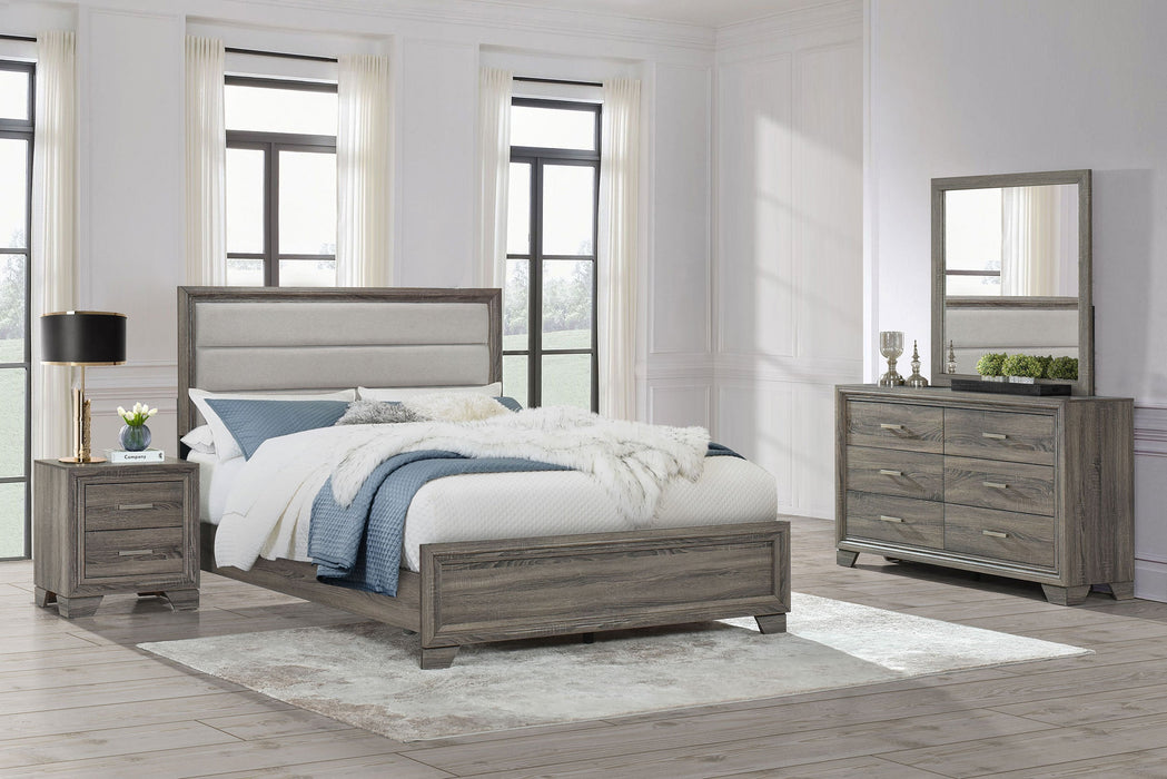 Wright  California King Bedroom Set Brown Oak