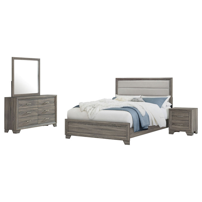 Wright  California King Bedroom Set Brown Oak