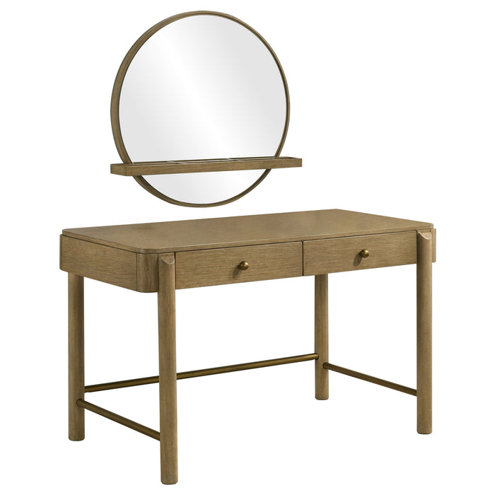 Arini  Makeup Vanity Table and Mirror Set Black