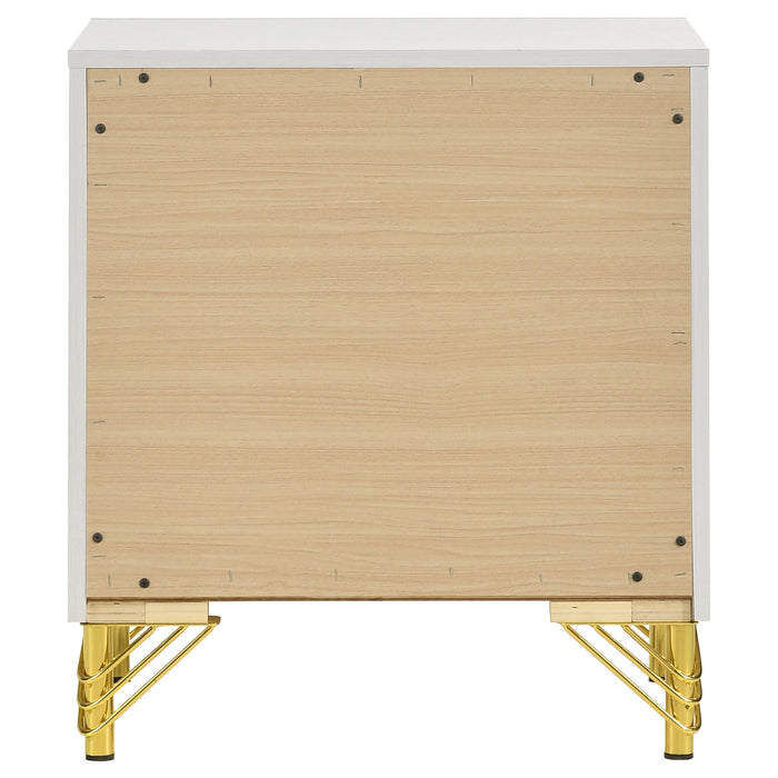 Lucia 2-drawer Nightstand Bedside Table Black