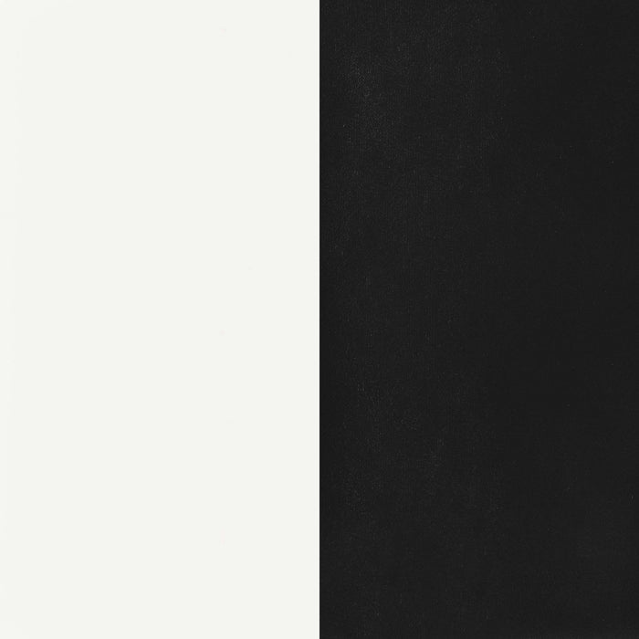 Retro  Oval Dining Table Set White and Black