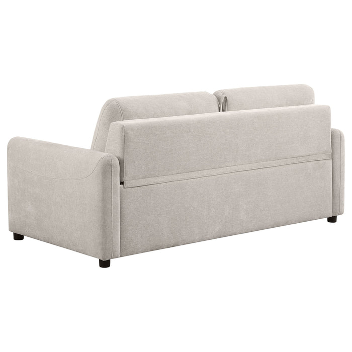 Rylie Upholstered Sofa Sleeper with  Mattress Beige