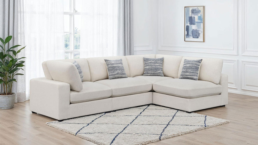 Serene  Upholstered Modular Sectional Sofa Beige