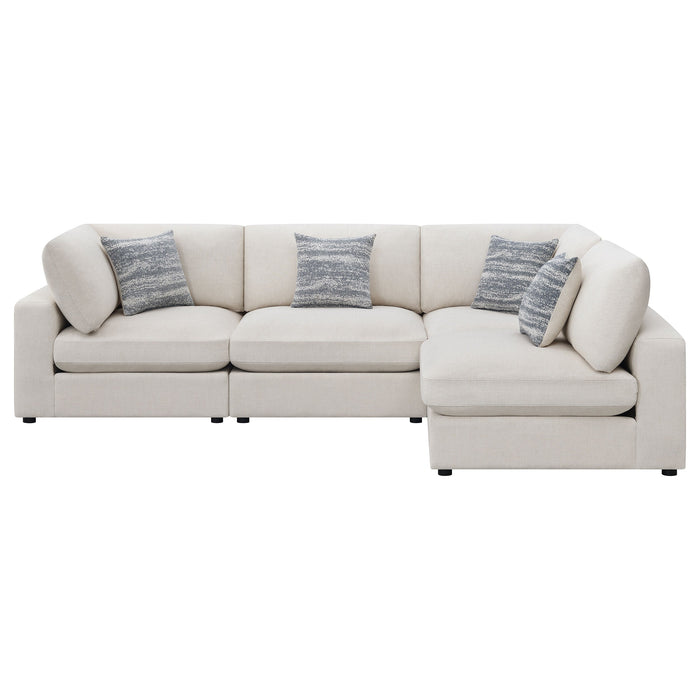Serene  Upholstered Modular Sectional Sofa Beige