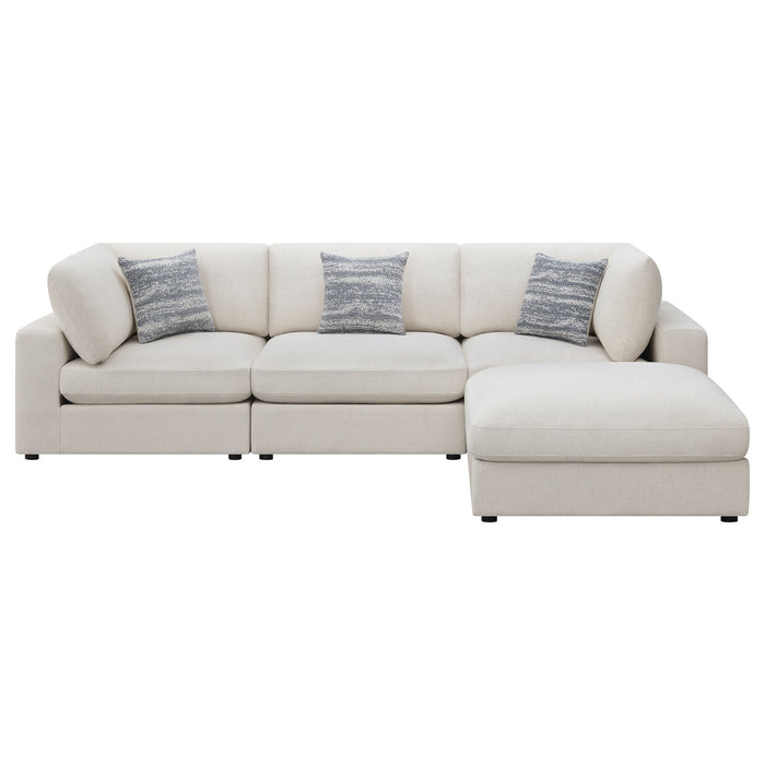 Serene  Upholstered Modular Sectional Sofa Beige
