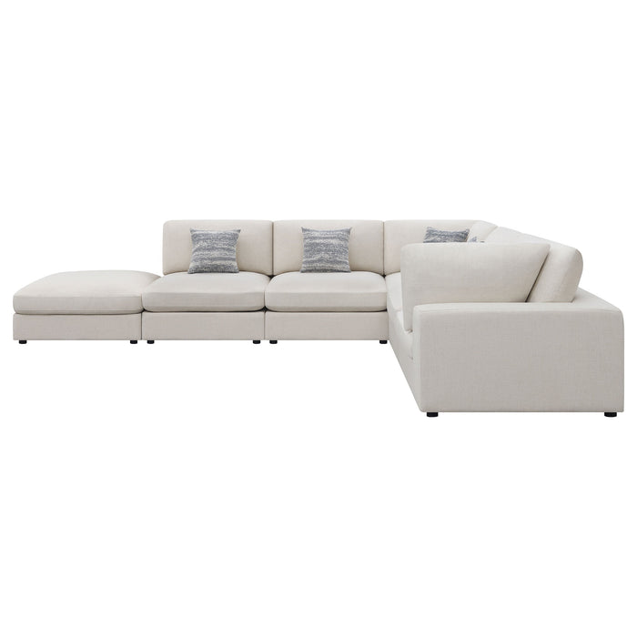 Serene  Upholstered Modular Sectional Sofa Beige