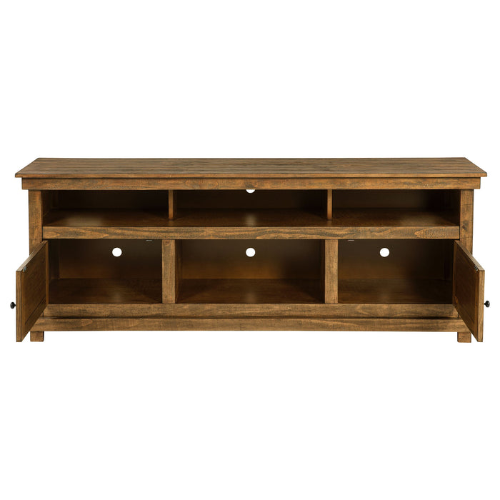 Payne 60-inch TV Stand Media Console Distressed Brown