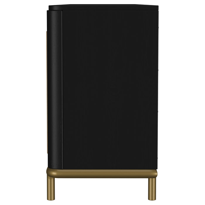 Arini Rattan Cane 2-door TV Stand Media Console