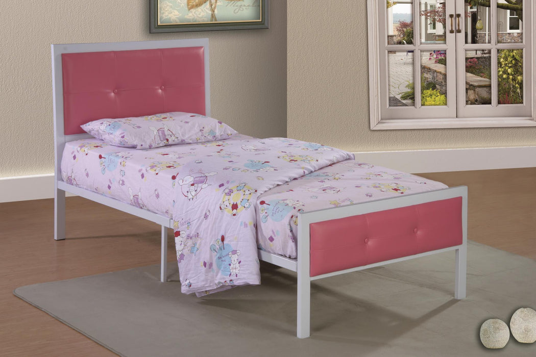 Annika Padded Metal Pink Pu Bedroom Collection