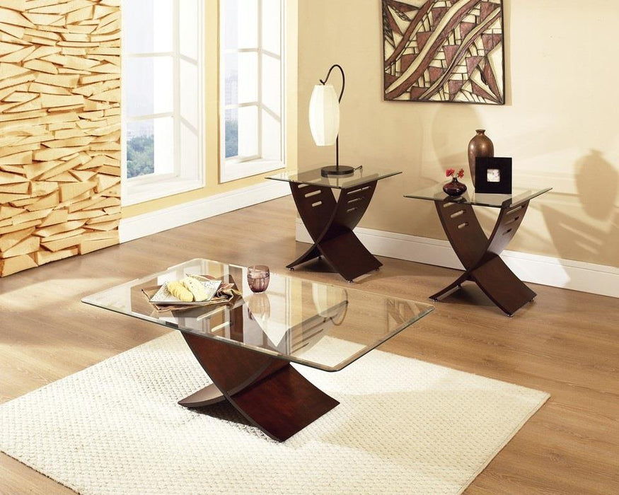 Dark Oak 3 Pk Table Set (3/Cn)