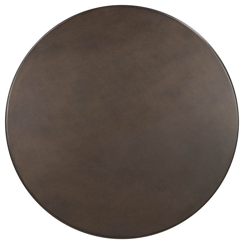 Mesa de comedor de bistró redonda Oswego de 30 pulgadas, bronce