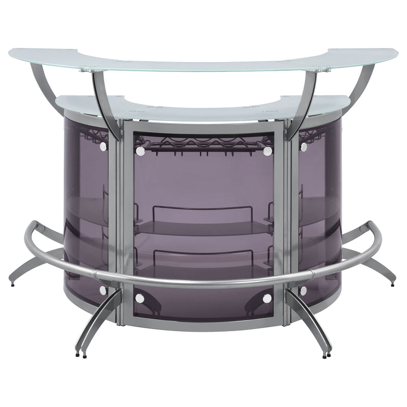 Dallas Curved Freestanding Home Bar Cabinet