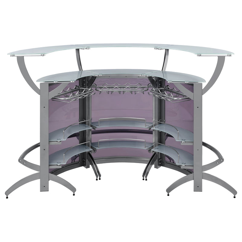 Dallas Curved Freestanding Home Bar Cabinet