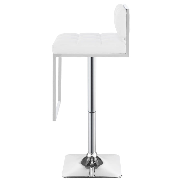 Alameda Adjustable Bar Stool Chrome and Grey