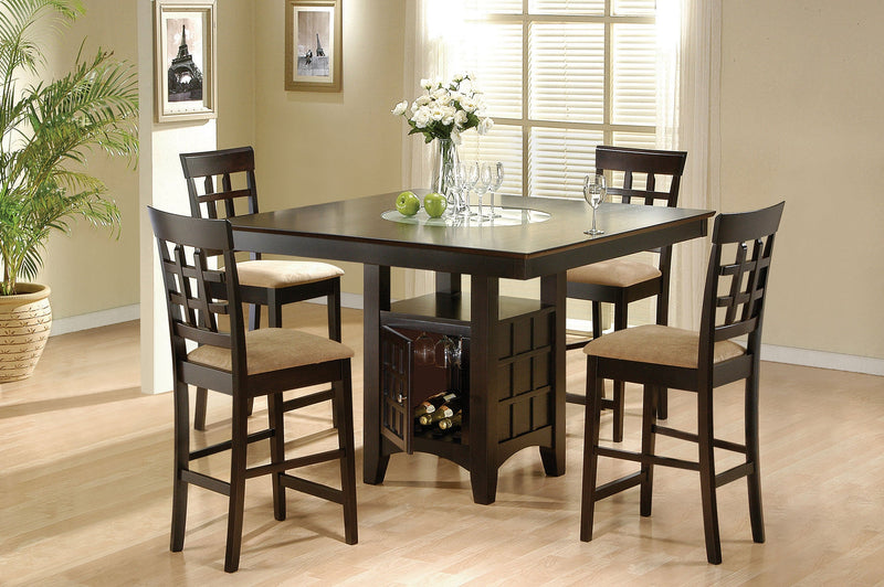Juego de Comedor Altura Mostrador Gabriel Color Capuchino