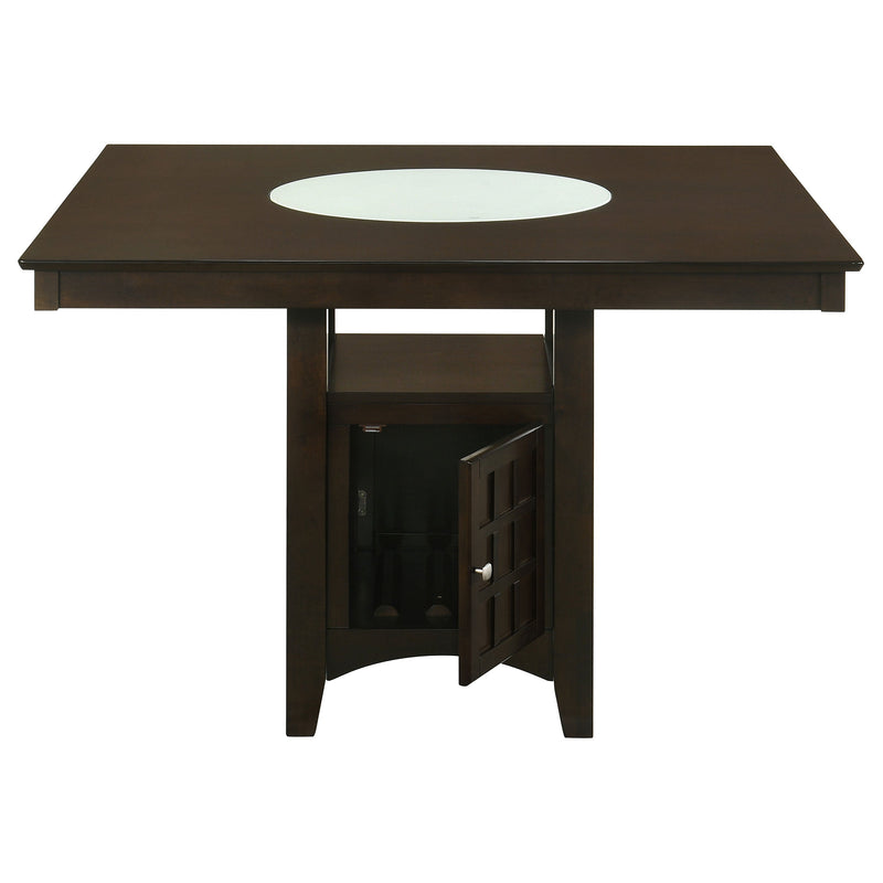 Mesa de comedor a la altura del mostrador Gabriel de 52 pulgadas, color capuchino