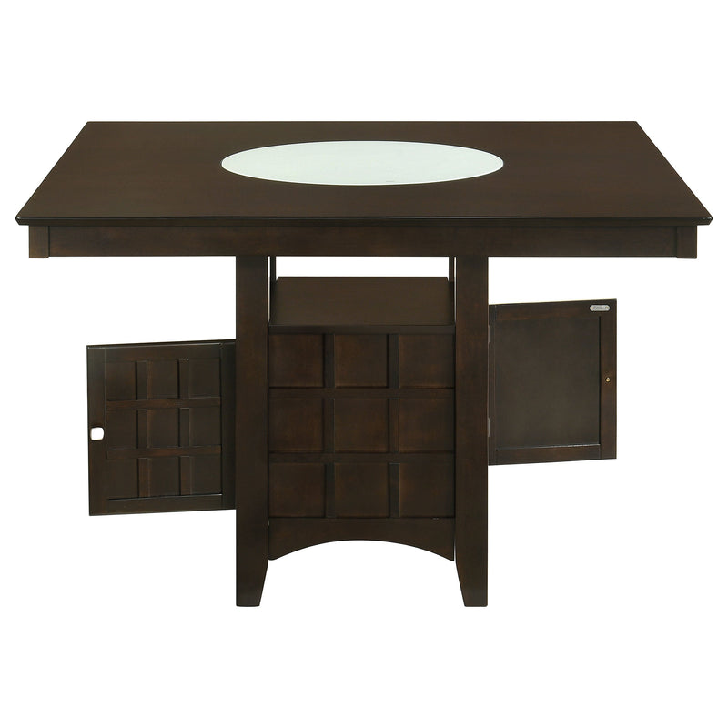 Mesa de comedor a la altura del mostrador Gabriel de 52 pulgadas, color capuchino
