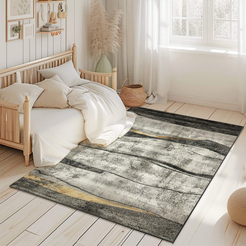 MARBLE Rug Design 10051 Grey 8x11 (7'8x10'8")"