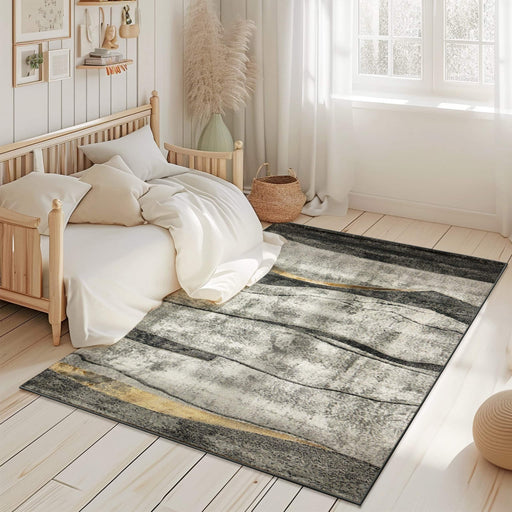 MARBLE Rug Design 10051 Grey 8x11 (7'8x10'8")"