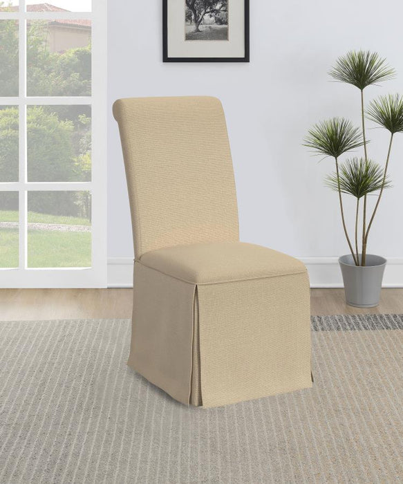 Shawna Upholstered Skirted Side Chair (Set of 2)