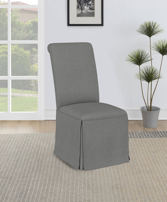 Shawna Upholstered Skirted Side Chair (Set of 2)