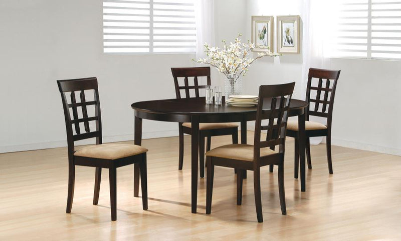 Juego de mesa de comedor con extensión Gabriel color capuchino