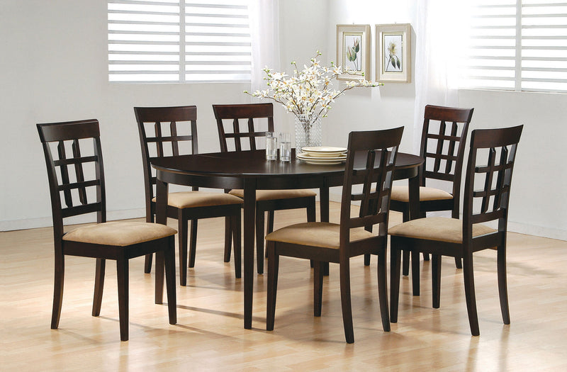 Juego de mesa de comedor con extensión Gabriel color capuchino