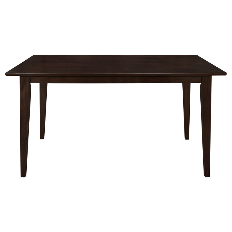 Juego de comedor rectangular Gabriel de 5 piezas de 150 cm Capuchino