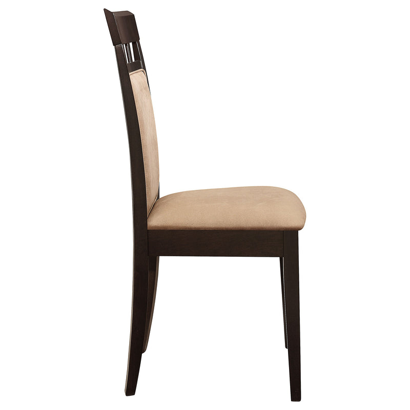 Juego de comedor rectangular Gabriel de 5 piezas de 150 cm Capuchino