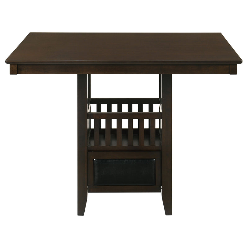 Juego de comedor Jaden de 5 piezas para altura de mostrador, color espresso