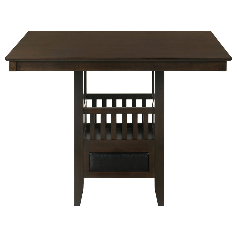 Juego de comedor Jaden de 5 piezas para altura de mostrador, color espresso