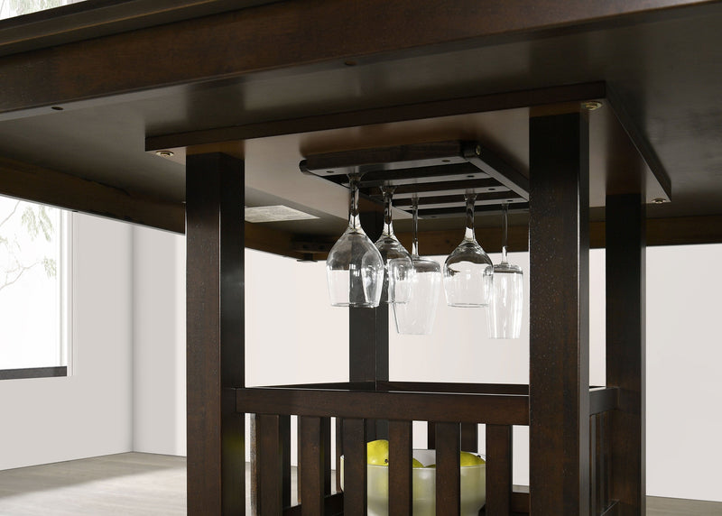Mesa de comedor a altura de mostrador Jaden Square de 47 pulgadas, espresso
