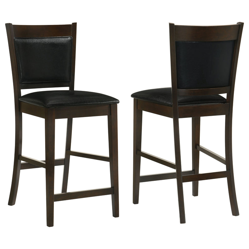 Sillas de barra tapizadas Jaden - Espresso (Juego de 2)