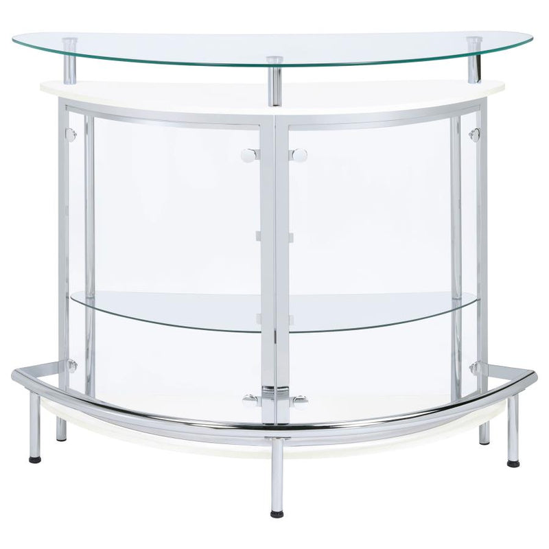 Amarillo Freestanding Glass Top Home Bar Wine Cabinet