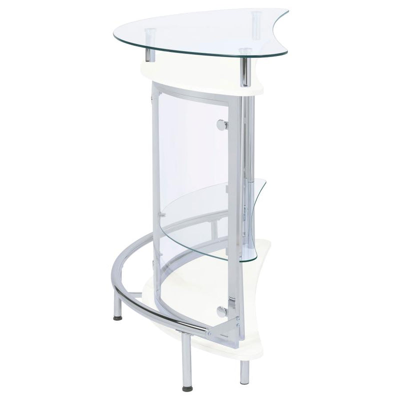 Amarillo Freestanding Glass Top Home Bar Wine Cabinet