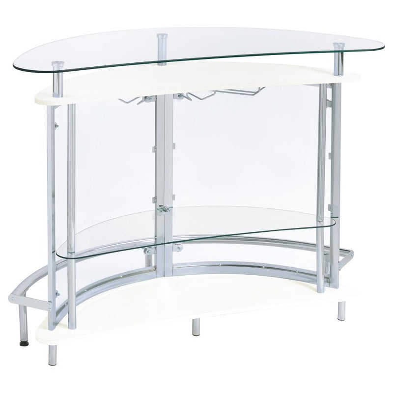 Amarillo Freestanding Glass Top Home Bar Wine Cabinet