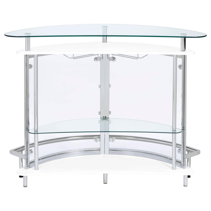 Amarillo Freestanding Glass Top Home Bar Wine Cabinet