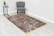 CASABLANCA Rug Design 1011 Burgundy 2x8 Runner (2'6x7'9")"