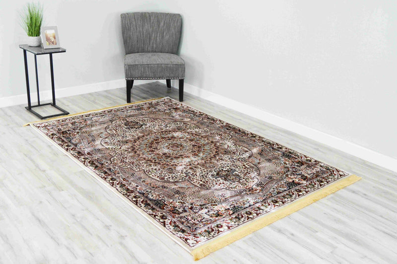 CASABLANCA Rug Design 1011 Burgundy 2x8 Runner (2'6x7'9")"