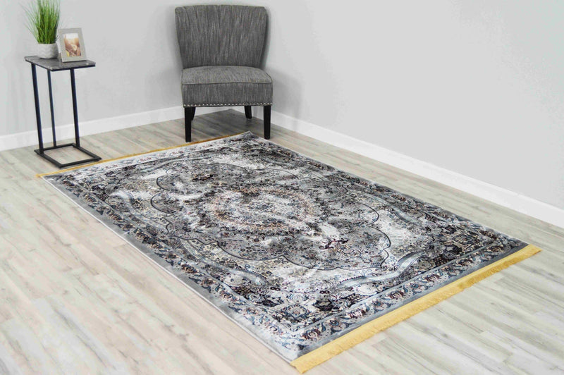 CASABLANCA Rug Design 1011 Grey 2x12 Runner (2'6x11'5")"