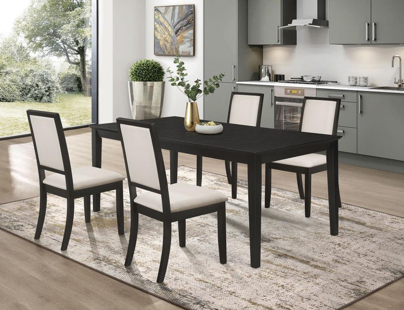 Juego de comedor Louise con mesa rectangular de extensión